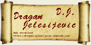 Dragan Jelesijević vizit kartica